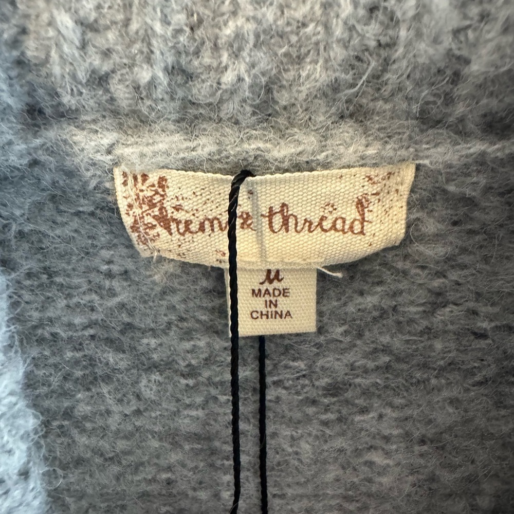 NWT | Hem & Thread | Striped Cowlneck Sweater | Size Medium - Picture 2 of 5